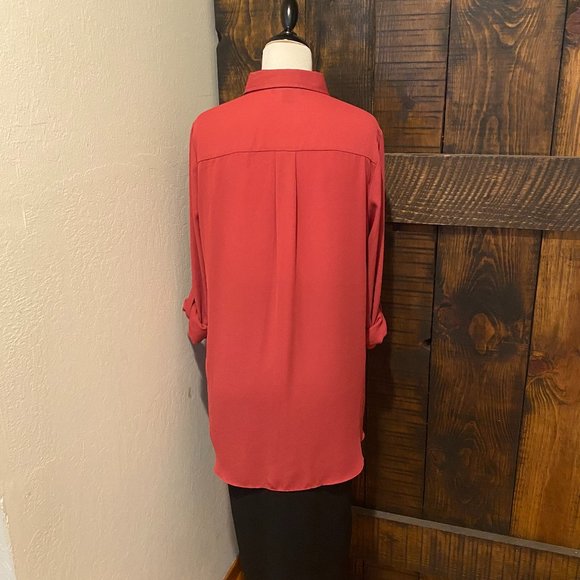 Dusty-red shirt with rivets - Picture 5 of 6